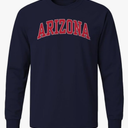 Ivysport Cotton Long Sleeve T-Shirt with Classic Logo School Color, Unisex Buffalo Size Medium