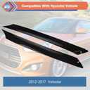 Left & Right Windshield A-Pillar Trim Molding, Front Driver & Passenger Side Windscreen A-Pillar Panel Compatible with Hyundai Vehicle 2012-2017 Veloster, Replace#861702V000 861802V000
