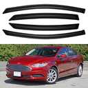 Window Visors Rain Guards for 2013 2014 2015 2016 2017 2018 2019 2020 Ford Fusion, Out-Channel Window Vent Wind Deflectors Visors Shades for 13-20 Fusion