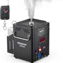 Vertical Fog Machine 1500W, DMX & Remote Control, 30ft Smoke Range, Timer - Stage DJ Halloween Party Effects (BF-06)