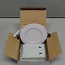 20 Pack 4 Inch LED Recessed Ceiling Light, Dimmable Can, 5CCT Selectable, Ultra-Thin Recessed Light, 9W 750LM, High Brightness Canless Wafer Downlight- ETL&IC Rated (5cct- 2700k/3000k/4000k/5000k/6000k)