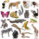 Fuutreo 36 Pcs Jungle Animals Cutouts Jungle Bulletin Board Decorations Realistic Rainforest Animals Figures Cutouts Jumbo Safari Cut Out Rainforest Bulletin Board Activities Party Decor