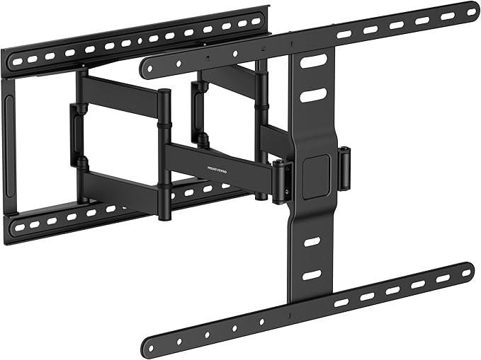 Mount-It! ADA Compliant Ultra Slim Full Motion TV Wall Mount, 1.1" Thin Low Profile Articulating Bracket for 43-90 Inch TVs, Heavy-Duty Swivel, Tilt, and Extend, Max VESA 600x400, 132 lbs Capacity