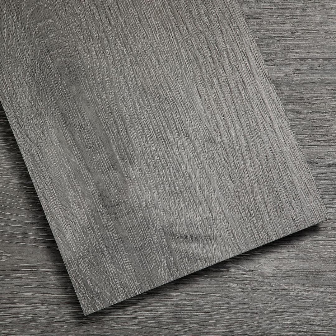 Peel and Stick Floor Tile 54 Sq.Ft (36-Pack) - Self-Adhesive Vinyl Plank Flooring, 6" x 36" Wood Look, Waterproof Easy DIY Tiles for Living Room Bedroom Kitchen (Grey)