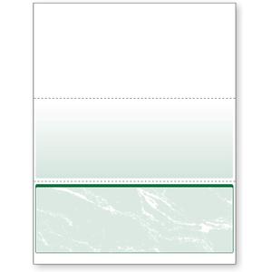DocuGard Standard Green Marble Bottom High Security Check Paper - QuickBooks & Laser/Inkjet Printer Compatible - 11 Security Features - 500 Blank Business Checks (04518)