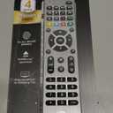 GE Universal Remote Control for Samsung, Vizio, LG, Sony, Sharp, Roku, Apple TV, TCL, Panasonic, Smart TVs, Streaming Players, Blu-ray, DVD, 4-Device, Silver, 33709