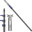 DOBEN Carbon Fiber Pool Pole, 16FT Heavy Duty Telescopic Pool Pole, Universal Extension Pole for Nets, Skimmers, Brushes