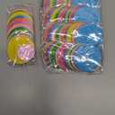 Outus 5 Pieces Colorful Dots Paper Garland Easter Decor Round Glitter Hanging Confetti Streamers Backdrop for Spring Birthday Classroom Halloween Trunk or Treat Car Decoration (Rainbow)