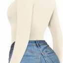 MANGOPOP Women's Mock Turtle Neck Long Sleeve Shirts Fitted Fall Winter Undershirt Tight Tops Slim Fit Basic Tee (Black, XL)