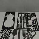 eN Kitchen Wall Sign – Modern MDF Wooden Wall Decor for Kitchen & Dining Area – Minimalist Farmhouse Kitchen Decoration-5 Pieces