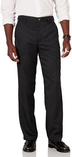 Amazon Essentials Men's Classic-Fit Expandable-Waist Flat-Front Dress Pant 31*32