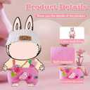 2 x 17cm Fashion Doll Clothingand Premium AccessoriesExquisite Doll AccessoriesFashion Doll Set, (Pink 4-Piece Set)