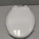 Toilet Seats Elongated,19" Extra Long Toilet Seat,Built-In Potty Training Seat for Toddlers,Safe & Durable PP Material,Quiet-Close Hinges, Easy Installation & Release with Hardware (White)