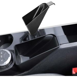 JWWY for Bronco Armrest Storage Box Center Console Organized Compatible with 2021-2025+ Ford Bronco Interior Accessories (Not Suitable for Manual) (Black)