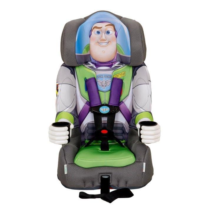 Disney Buzz Lightyear 2-in-1 Car Seat by KidsEmbrace | Forward-Facing Harness (26.565 lbs) & Booster Mode (40100 lbs) | Latch Equipped | Premium Fit with Multi-Position Headrest, Harness & Recline