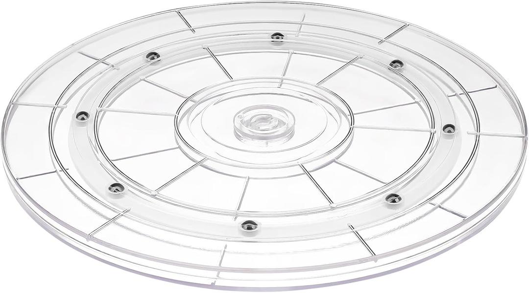 10 inch Lazy Susan,Acrylic Lazy SusanTurntable for Cabinet,Ball Bearing Rotating Lazy Susan for Table Top,Kitchen,Spice Racks,Pantry Countertop