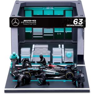 Bburago 1:43 2024 Race Mercedes W15 Pit Pass, Russell #63