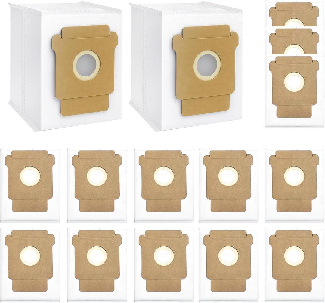 15 pack 104 vacuum bags fit for iRobot Roomba 105 Vac,104/105 Combo,Plus 405/505 Combo,705 Max Vac, Large Capacity Disposable vacuum bags