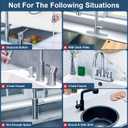 Faucet Mat for Kitchen Sink, 23.6"x 3.9" Fast Drying Diatomite Stone Sink Tray, Kitchen Sink Splash Guard, Water Absorbing Stone Tray for Sink, White