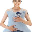 Hysterectomy Recovery Pillow with Pocket, Post-Surgery Abdominal Support Cushion, C-Section & Tummy Tuck Pillow, Mastectomy and Hernia Surgery Comfort Pillow(Blue)