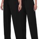 FEQO 1 Pack Women's Lounge Pants Wide Leg Yoga Pants Casual Pajama Bottoms A