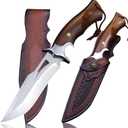 10.4in M390 Sharp hunting knife & scabbard, suitable for outdoor survival, hiking, fishing, EDC, DIY tools, collectibles, gifts