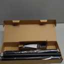 Zeerobee Curtain Rods for Windows 66 to 120, Black Curtain Rod, Adjustable 1 Inch Heavy Duty Outdoor/Indoor Modern Drapery Pole, 32"-120"