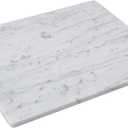 Carrara White Marble Cutting Board, 16x20 Inch Large Marble Pastry Board With Non-Slip Feets-Wedding Gift, Housewarming Gifts, Pack Of 1 Piece