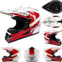 Youth Adult Dirt Bike, ATV, Motocross Helmets DOT Approved | Fast-Release Buckle, Lightweight, Fit Off-Road, BMX, Motorcycle with Goggles, Gloves, Face Shield for Kids Adults, Size: Small