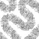 70 Ft Christmas Tinsel Garland Metallic Tinsel Twist Garland Glitter Christmas Tree Hanging Decorations for New Year Party Birthday Holiday Indoor Outdoor Supplies (Silver)