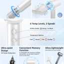 Hair Dryer, 160000 RPM High-Speed Ionic Blow Dryer Portable Professional Lightweight Hair Dryers with 200 Million Negative Ions, Fast-Drying, Quiet Hair Dryer with Nozzle for Home, Salon, Travel（HF03）