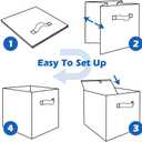 ShellKingdom Storage Bins, Foldable Fabric Storage Cubes And Cloth Storage Organizer Drawer For Closet And Toys Storage,2 Pack (Beige)