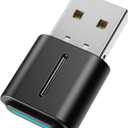 Smof USB Bluetooth Audio Adapter for PS5, PS4,Switch,Mac. Compatible Bone Conduction Headsets Wireless Audio Transmitter Dongle with aptX Low Latency Support, USB Bluetooth 5.2 Adapter