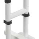 Drive Medical Adjustable Height Clamp On Tub Rail in White