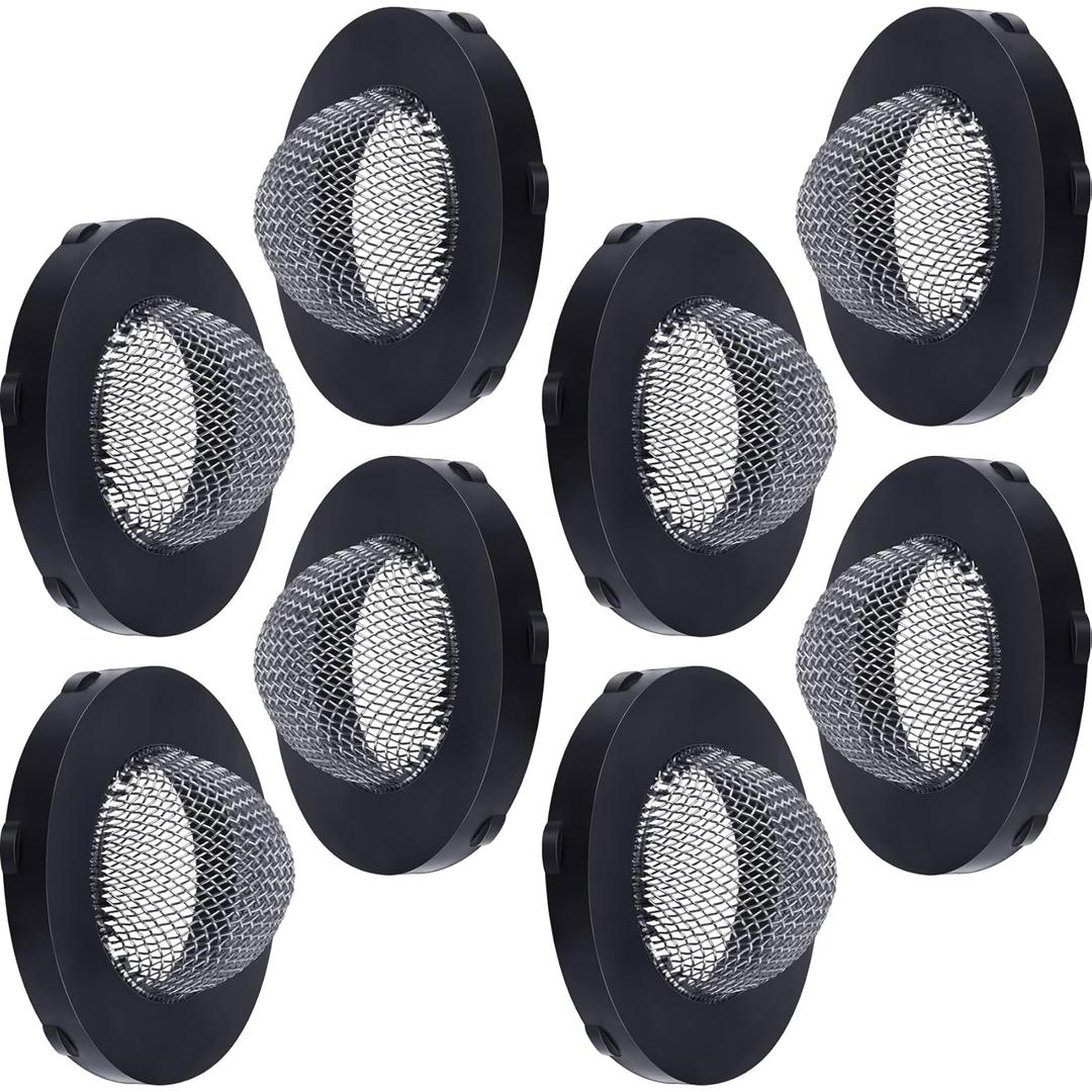 8pcs Water Hose Filter Washers, Stainless Steel Garden Hose Filter with Screen, Filter Gasket Seal Rubber Washers, Inlet Hose Washer 3/4 Inch Hose Connector, 5/8 Inch Washing Machine