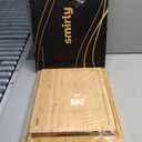 SMIRLY Bamboo Wooden Cutting Boards for Kitchen, Set of 3 Large - Small, Bamboo Wood Cutting Board Set with Deep Juice Grooves, Non Toxic Serving Tray, Perfect Mother's Day Gifts