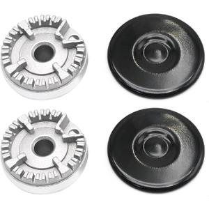 4Pcs 2.17" Oven Gas Hob Burner Crown Flame Cap Cover Replacement for Sabaf Gas Stoves Gas Range Flame Spreaders