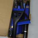 BFONS 2-Pack Ice Scrapers for Car Windshield, 2-in-1 Snow Scraper and Snow Brush for Car SUV Truck, Car Ice Windshield Scraper for Ice and Snow with 360 Pivoting Brush and Ergonomic Foam Grip Blue