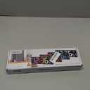 Soobest LED Digital Wall Clock with Seconds, Electric Clock Plug Auto DST Dimmer LED Large Display 10 Inches (White)