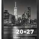Annecy 20x27 Picture Frame Black（1 Pack）, 20 x 27 Picture Frame for Wall Decoration, Classic Black Minimalist Style Suitable for Decorating Houses, Offices, Hotels