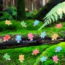 200 Pcs Mini Resin Turtles Glow in the Dark, Tiny Sea Turtle Animals to Hide Small Luminous Figures Miniature Plastic Ocean Animal for Fairy Garden Micro Landscaping Dollhouse Home Decor Crafts