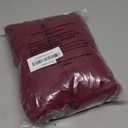 Genina Waterproof Seat Covers for Dining Room Chair Covers Waterproof Dining Chair Covers (4 PCS-Rear-gapped, Wine Red)