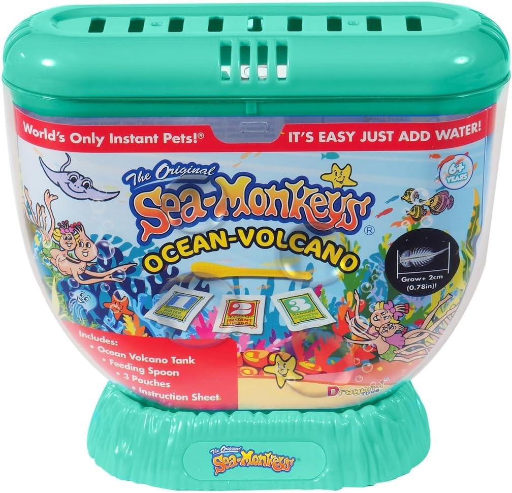Sea-Monkeys Ocean Volcano - World's Only Instant Pets - Assorted Colors - Ages 6+ (Pack of 1)