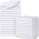 UNIMADE Salon Towels 24 Pack, Super Soft Microfiber Hand Towel, Highly Absorbent Hair-Drying Cloth for Gym, Bath, Spa Use and Home Beauty Care - White (16x29 inch), 24PK