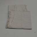 ZWJD Throw Pillow Covers 24x24 Set of 2 Striped Pillow Covers with Fringe Chic Cotton Decorative Pillows Square Cushion Covers for Sofa Couch Bed Living Room Farmhouse Decor (Khaki)