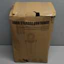 PRAKI Large Dry Food Storage Containers with Lids, 6PCS Airtight Cereal Containers Storage Set, Leak-proof Canister Set for Kitchen Pantry Organization with 20 Labels & Marker (4L Black)