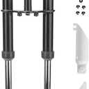 XR50 Front Forks, 510mm CRF50 Fork Suspension for CRF50 XR50 SSR 50 110 125CC Dirt Pit Bikes (Black)