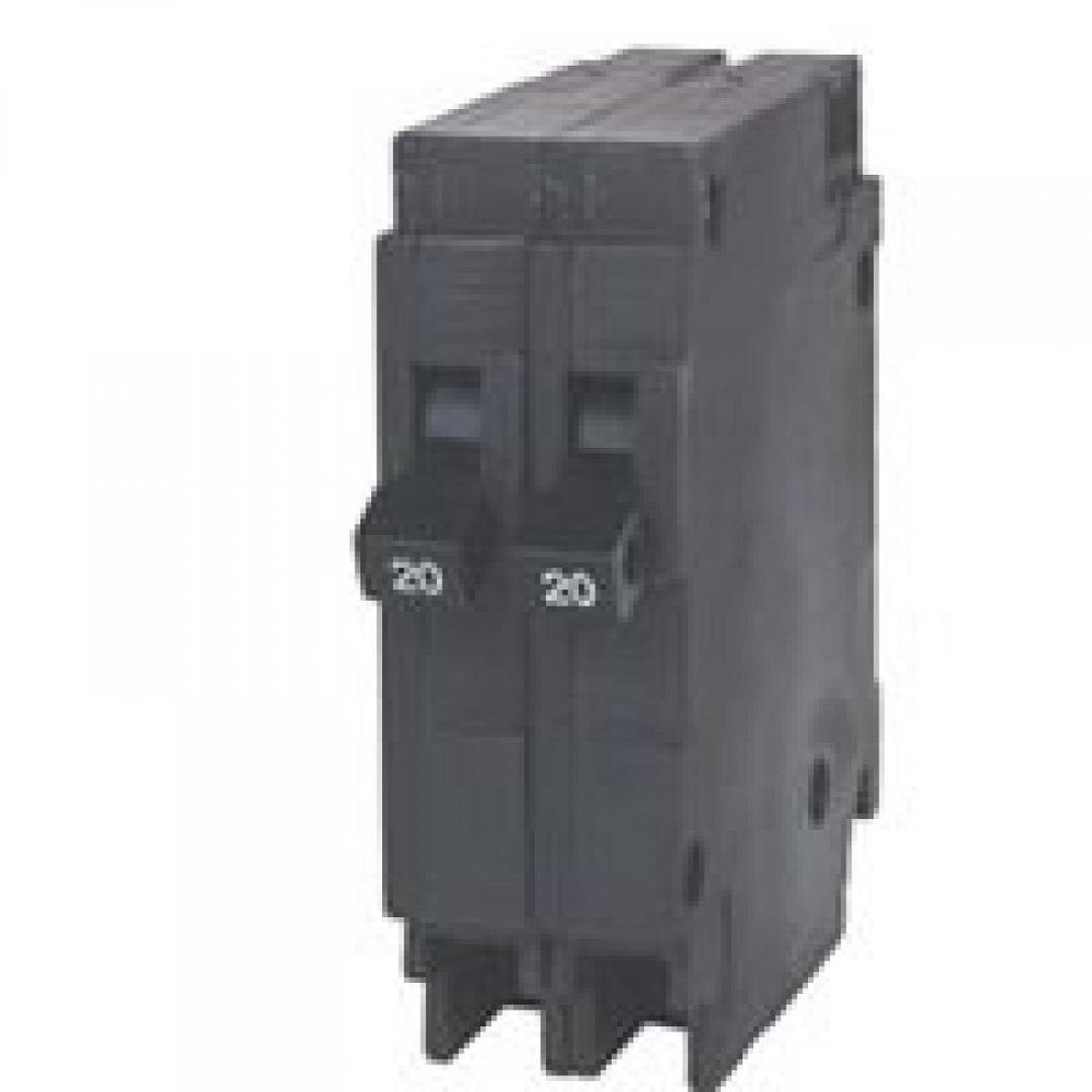Siemens Q2020 Two 20-Amp Single Pole 120-Volt Circuit Breakers, for use only where Type QT breakers are allowed