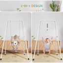 2 in 1 Baby Jumper with Toddler Swing, Baby Jumpers and Bouncers,Indoor Outdoor Toddler Swing Set, Cotton
