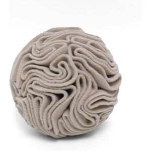 Light Brown Snuffle Ball for Dogs, Slow Feeder Mental Enrichment Toy for Small, Medium Dogs, Discreet Color Interactive Puzzle Game for Anxiety Relief & Indoor Fun, Machine Washable